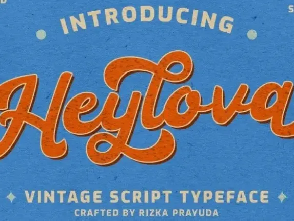 Heylova Script font