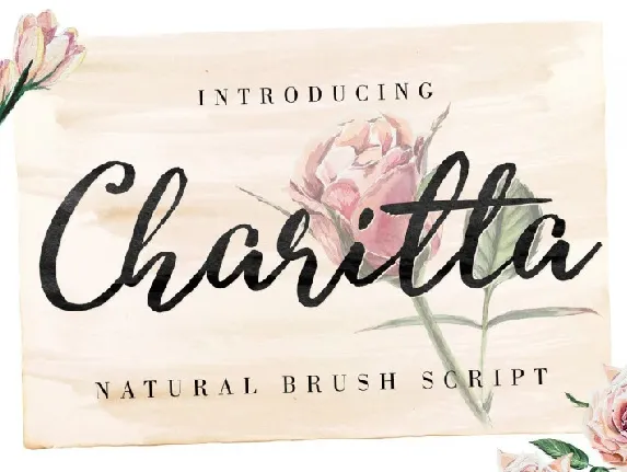 Charitta Organic Script font