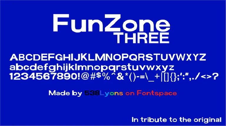 FunZone Three font