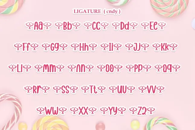 Sweet Candy Display Typeface font