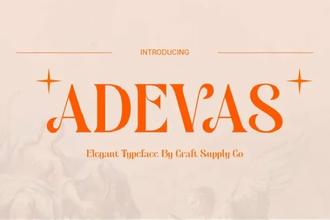 Adevas font