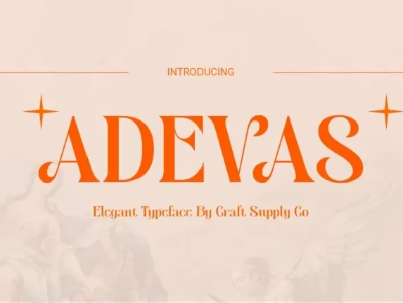 Adevas font