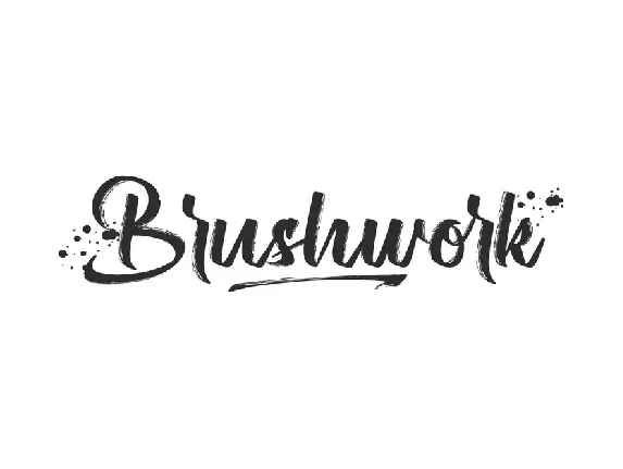 Brushwork Demo font