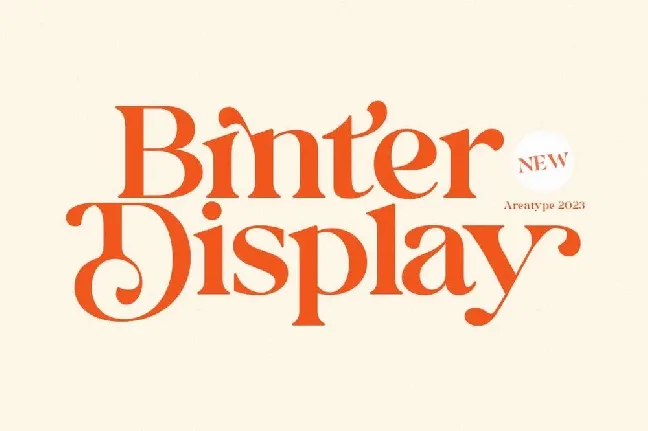 Binter Display font