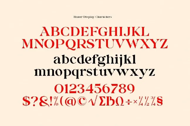 Binter Display font