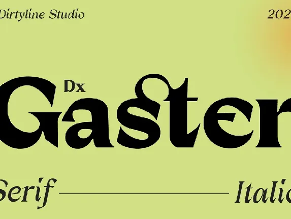 Dx Gaster font