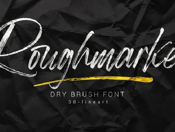 Roughmarker Brush font