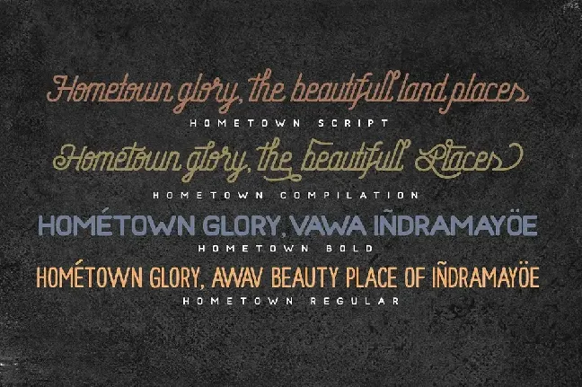 Hometown Script font