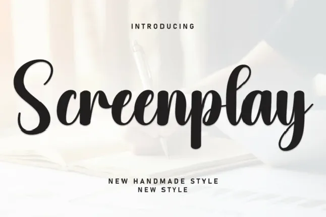 Screenplay Script font