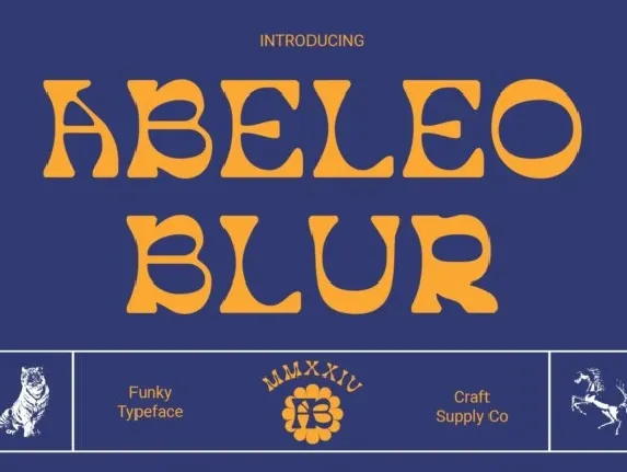 Abeleo Blur font