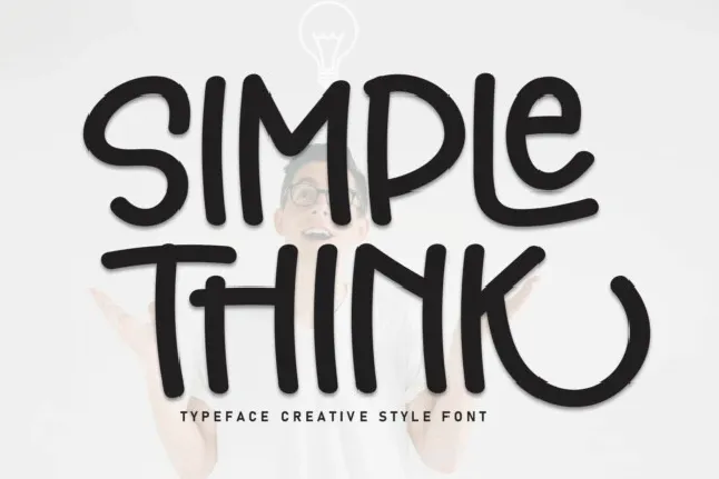 Simple Think Display font