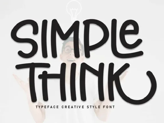 Simple Think Display font