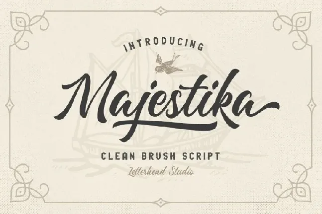 Majestika Brush Script font