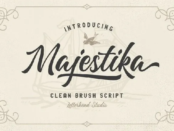 Majestika Brush Script font