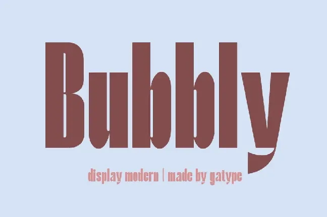 Bubbly font