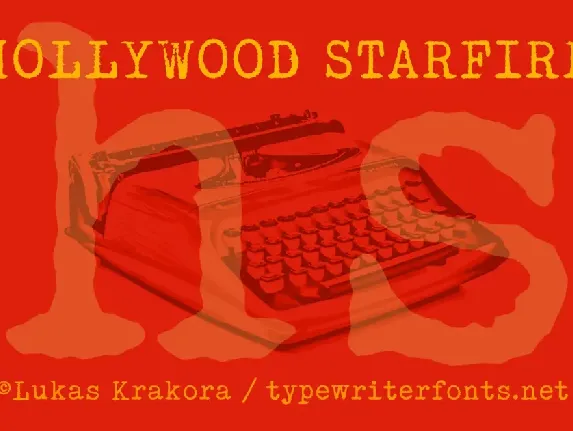 HOLLYWOOD STARFIRE font