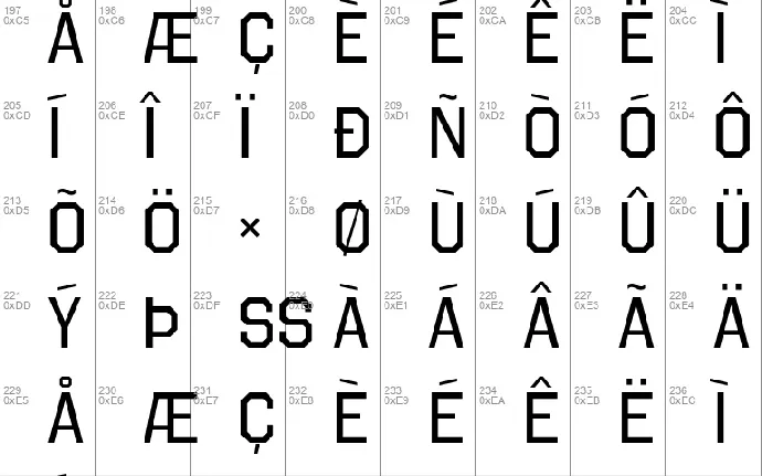 Octin College font