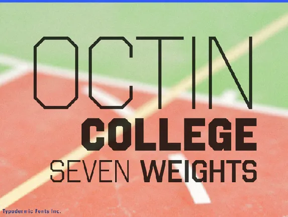 Octin College font