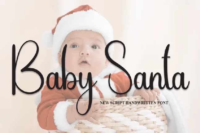 Baby Santa Script font