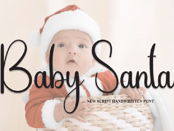 Baby Santa Script font