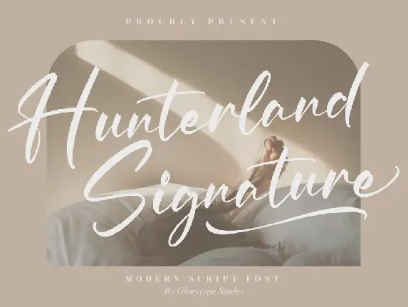 Hunterland Signature font