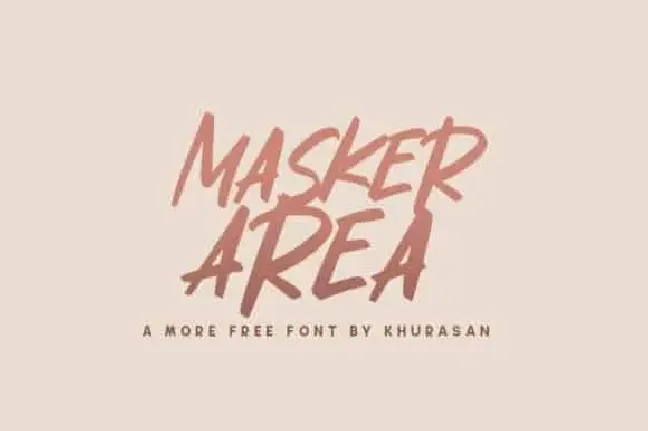 Masker Area Brush font