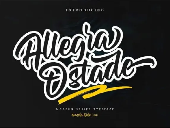 Allegra Ostade Bold Script font