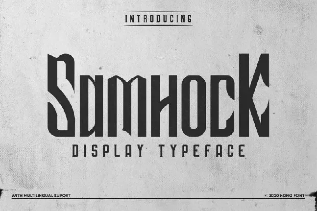 Samhock Display font