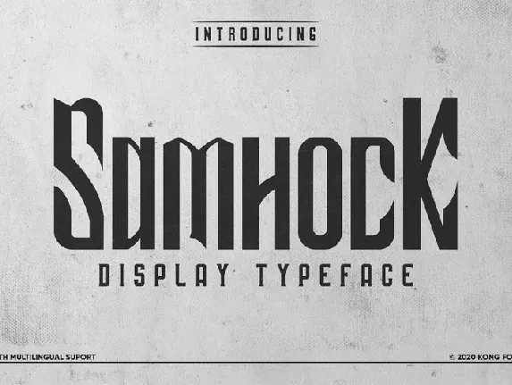 Samhock Display font