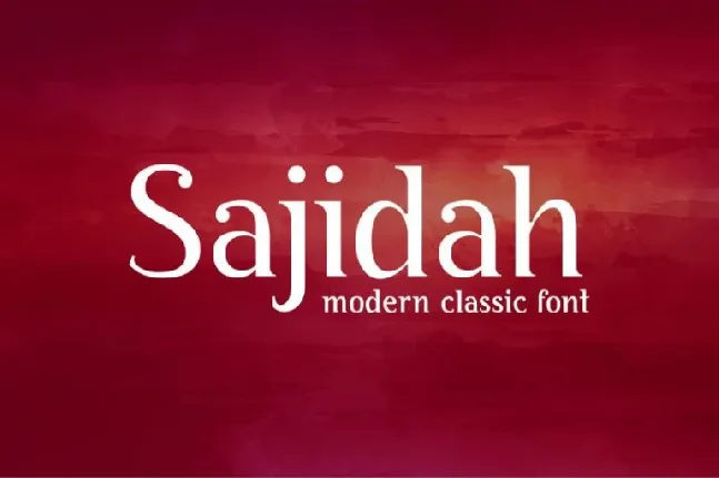 BY Sajidah Modern Classical font