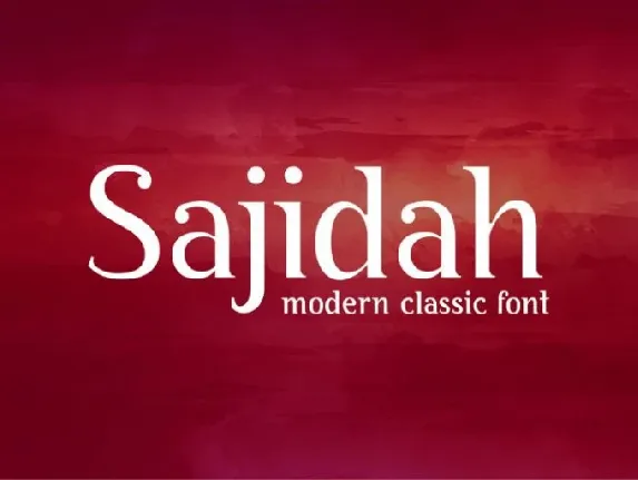 BY Sajidah Modern Classical font