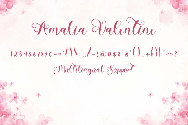 Amalia Valentine font