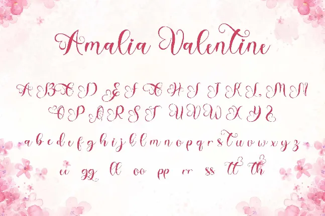 Amalia Valentine font