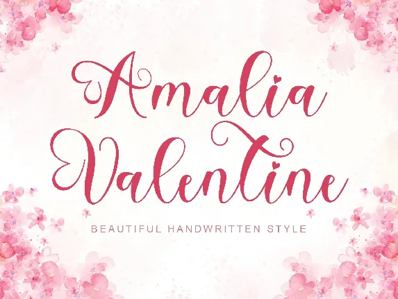 Amalia Valentine font