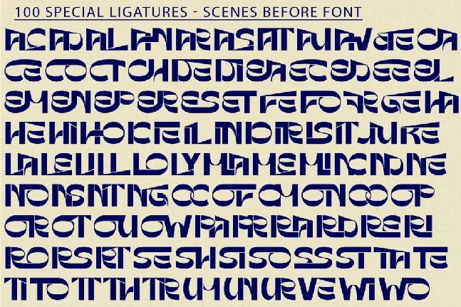 SCENES BEFORE DEMO font