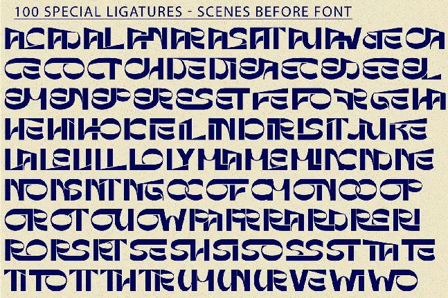 SCENES BEFORE DEMO font