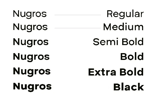 Nugros font