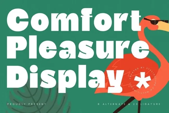 Comfort Pleasure font