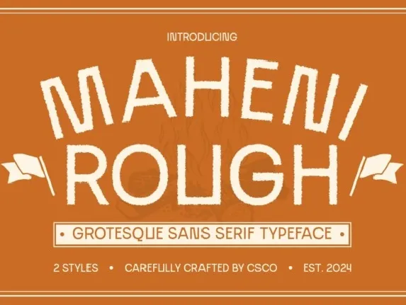 Maheni Rough font