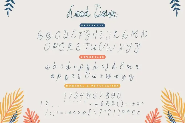 Look Down Demo font