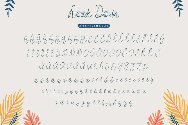 Look Down Demo font