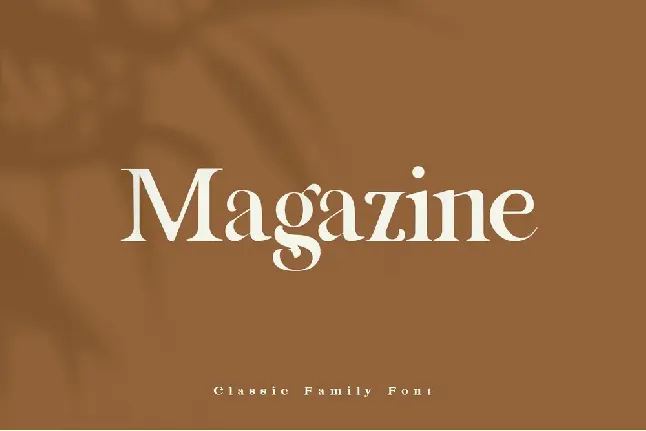 Magazine Demo font