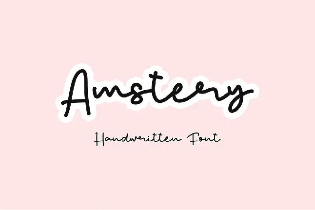 Amstery font