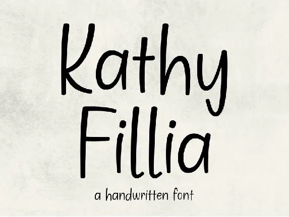 Kathy Fillia font