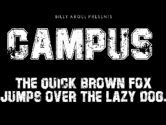 CAMPUS PERSONAL USE font