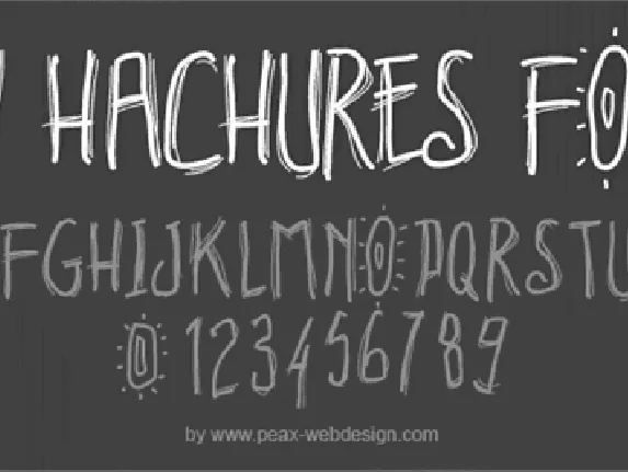 PWHachures font