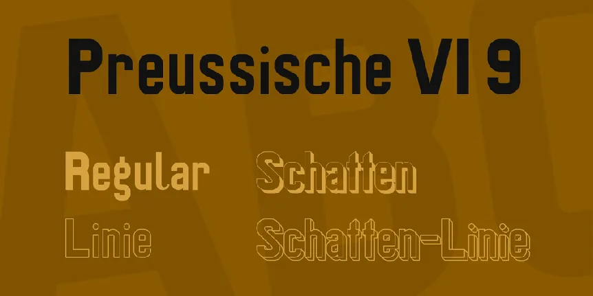 Preussische VI 9 font