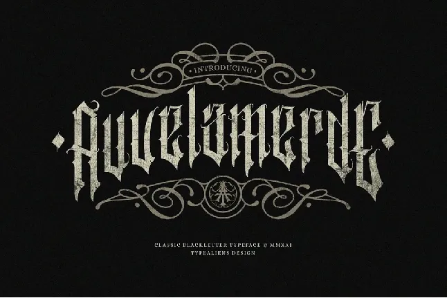 Auvelamerde font