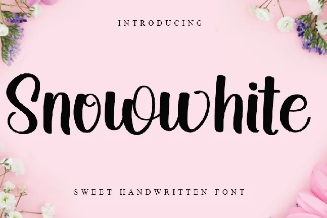 Snowwhite font