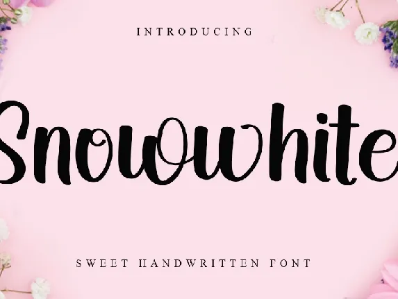 Snowwhite font